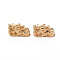 Brass Beads, Nickel Free, Pi Xiu, Real 18K Gold Plated, 8.5x16x7mm, Hole: 3.5mm