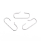 Non-Tarnish 304 Stainless Steel Findings, Stainless Steel Color, 30x13x1mm