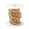 Rack Plating Brass Oval & Knot Link Chains, Lead Free & Cadmium Free, Unwelded, with Spool, Real 18K Gold Plated, 9.5x7.5x2mm, 8.5x5x5mm