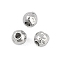 Anti-Tarnish Textured 316 Surgical Stainless Steel Beads, Round, Stainless Steel Color, 3mm, Hole: 1mm