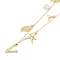 Bohemian Summer Beach Style 18K Gold Plated Shell Shape Initial Pendant Necklaces