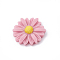 Resin Cabochons, Flower/Daisy, Plum, 23x22x7mm