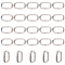 300Pcs 304 Stainless Steel Quick Link Connectors, Linking Rings, Oval, Stainless Steel Color, 9x5x2mm, Inner Diameter: 7x3mm, 300pcs/box