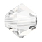 Preciosa® Crystal Beads, Czech Crystal, Bicone(451 69 302 Rondelle), 00030 Crystal, 4mm, Hole: 0.8mm