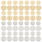 DIY Jewelry Making Finding Kit, Including Brass Charms & Link Connectors, Flat Round, Mixed Color, 8~10x0.5~1mm, Hole: 1.2mm, 80Pcs/box