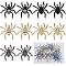 20Pcs 5 Styles Alloy Enamel Pendants, Spider Charm, Mixed Color, 37x35x4~4.5mm, Hole: 2mm, 4pcs/style