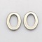 Tarnish Resistant Oval 201 Stainless Steel Linking Rings, Stainless Steel Color, 15x10x1.5mm