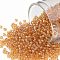 TOHO Round Seed Beads, Japanese Seed Beads, (162B) Transparent AB Medium Topaz, 11/0, 2.2mm, Hole: 0.8mm, about 5555pcs/50g