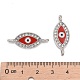 Соединители звеньев сплава горный хрусталь ALRI-H249-26x10x2mm-PM-3