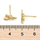 Серьги-гвоздики из циркония EJEW-R016-26G-10-5