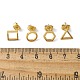Комплекты серег из нержавеющей стали 304 EJEW-S248-02G-3