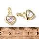 Подвески из сплава с покрытием в форме сердца FIND-I039-32G-3