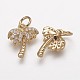 Латунь микро проложит класс Aaa кубического циркония подвески X-ZIRC-K059-11G-NR-1
