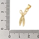 Подвески из латуни и кубического циркония KK-L216-066G-3
