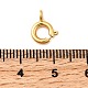 Латунная застежка пружинного кольца KK-D407-20G-B-3