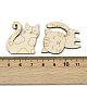 25 шт. необработанных деревянных вырезов WOOD-P020-01B-3
