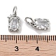 Латунные микро проложить кубического циркония подвески KK-C051-10P-05-3