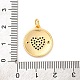 Латунные микро проложить кубического циркония подвески KK-U033-11G-02-3