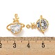 Латунь с подвеской из прозрачного кубического циркония KK-U006-06G-3