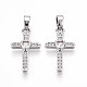 Латунные микро проложить кубического циркония подвески KK-T070-77P-1