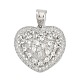 Латунные микро проложить кубического циркония подвески KK-A241-12P-04-1