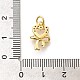 Латунные микропаве прозрачные подвески с фианитом KK-L225-031G-3