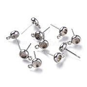 Серьги-гвоздики из нержавеющей стали 304 STAS-I161-01A-P