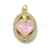Латунные микро проложить кубического циркония подвески KK-H457-01G-03
