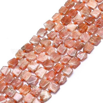 Натуральный Sunstone бисер пряди G-F715-074-1