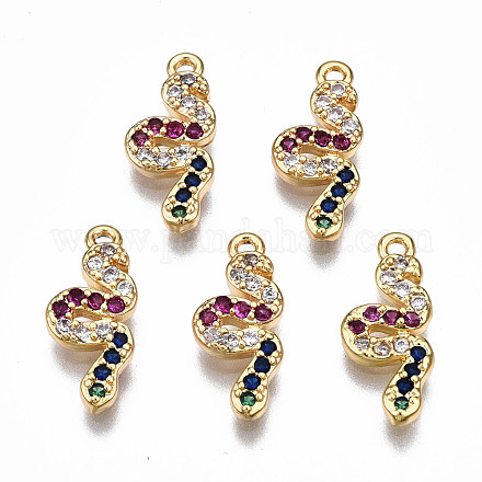 Латунные микро проложить кубического циркония подвески KK-N233-080-NF-1