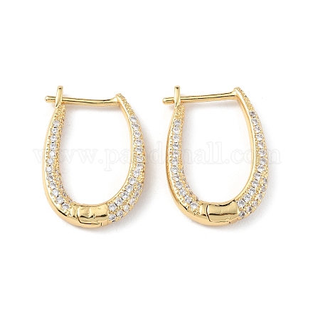 Серьги-капли из прозрачного кубического циркония EJEW-P227-02G-1