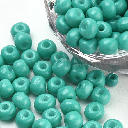 Выпечка краска стеклянные бусины SEED-Q025-4mm-M12-1
