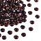 Preciosa® MAXIMA Crystal No Hotfix Flatback Stones, Czech Crystal, Dura Foiling, Round(438 11 615 Chaton Rose), 23980 230 Brown Flare, SS12(3~3.2mm)
