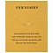Friendship Brass Pendant Necklaces, Golden, Oval, 17.72 inch(45cm)