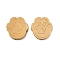 Wood Bead, Animals Theme, Paw Print, 20x19.5x5mm, Hole: 2mm