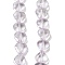 Baking Paint Transparent Glass Beads Strands, Heart, Lilac, 8x8x4.5mm, Hole: 0.8mm, about 99~100pcs/strand, 29.13~29.53 inch(74~75cm)