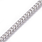 Tarnish Resistant 304 Stainless Steel Cuban Link Chains, Chunky Curb Chains, Twisted Chains, Unwelded, Stainless Steel Color, 5mm, Links: 7x5x1.4mm