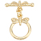 Beebeecraft 1 Box 10 Sets Toggle Clasp 18K Gold Plated Round Ring Dragonfly Toggle T Bar Clasps Connector Sets for Necklace Bracelet DIY Jewelry Making