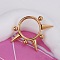 316L Stainless Steel Hoop Nose Rings, Golden, 8mm, Pin: 1.2mm