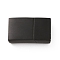 Ion Plating(IP) 304 Stainless Steel Rectangle Magnetic Clasps with Glue-in Ends, Electrophoresis Black, 20x12x5mm, Hole: 10x3mm