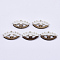 Resin & Walnut Wood Pendants, Eyes, Creamy White, 14x27x4mm, Hole: 2mm
