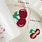 Cellulose Acetate(Resin) Alligator Hair Clips, Cherry, 38x28mm