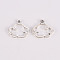 Tibetan Style Alloy Charms, Lead Free & Cadmium Free, Cloud, Antique Silver, 12.5x14x1mm, Hole: 1.5mm, about 1000cs/500g