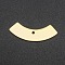 201 Stainless Steel Chandelier Components Links, Symmetrical Arc Shape, Laser Cut, Golden, 9x24x1mm, Hole: 1.4mm