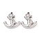 Tarnish Resistant 304 Stainless Steel Pendants, Anchor, Stainless Steel Color, 20x19x3mm, Hole: 1.5mm