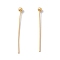 Brass Ball Head Pins, Cadmium Free & Lead Free, Real 18K Gold Plated, 20mm, Head: 2mm, Pin: 0.5mm, 24 Gauge