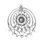 Alloy Chandelier Components, with Rhinestone, Flat Round, Antique Silver, 84x71.5x5.5mm, Hole: 2.5mm