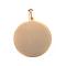 Ion Plating(IP) 304 Stainless Steel Pendants, Stamping Blank Tag, Flat Round, Golden, 33x30x1mm, Hole: 7x3mm