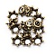 Alloy Cabochons, Epoxy Resin Supplies Filling Accessories, for Resin Jewelry Making, Cadmium Free & Lead Free, Crown, Antique Bronze, 13.5x5.5mm, Inner Diameter: 5.5mm