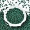 Opaque Acrylic Beads, Peanut, Sea Green, 6.5x4x3mm, Hole: 1.5mm, about 9998pcs/500g